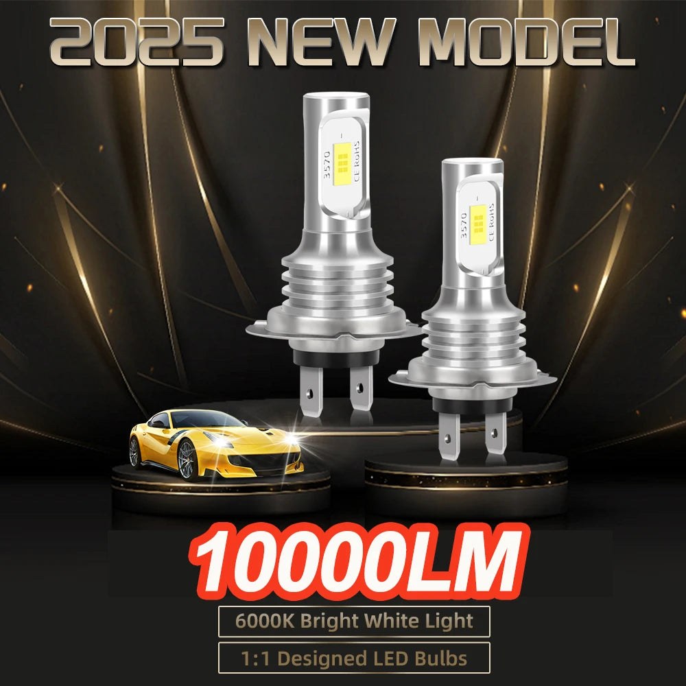 4PCS H7 LED Headlight KIT Combo Bulbs High Low Beam Super Br
