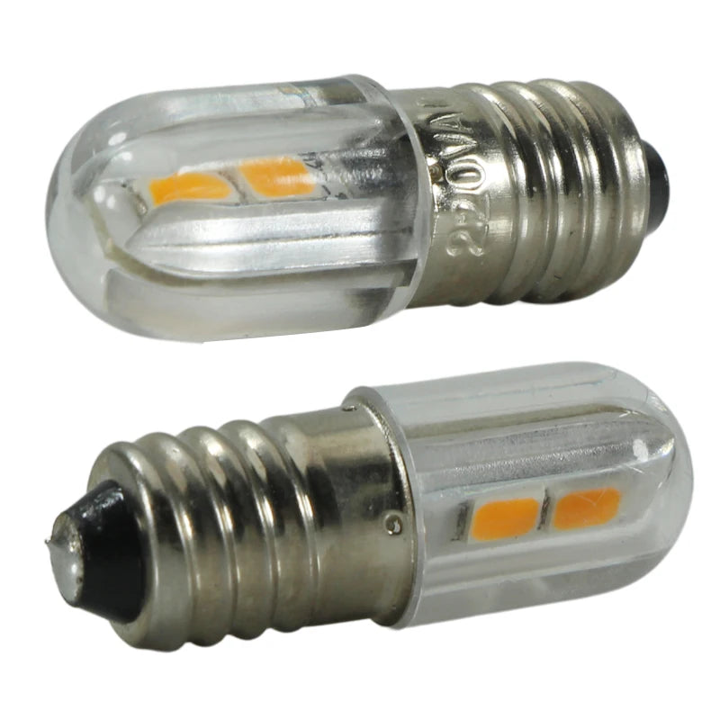 4pcs Lampen E10 Led Interior Bulb 6v 12v 24v 220v Mini Color