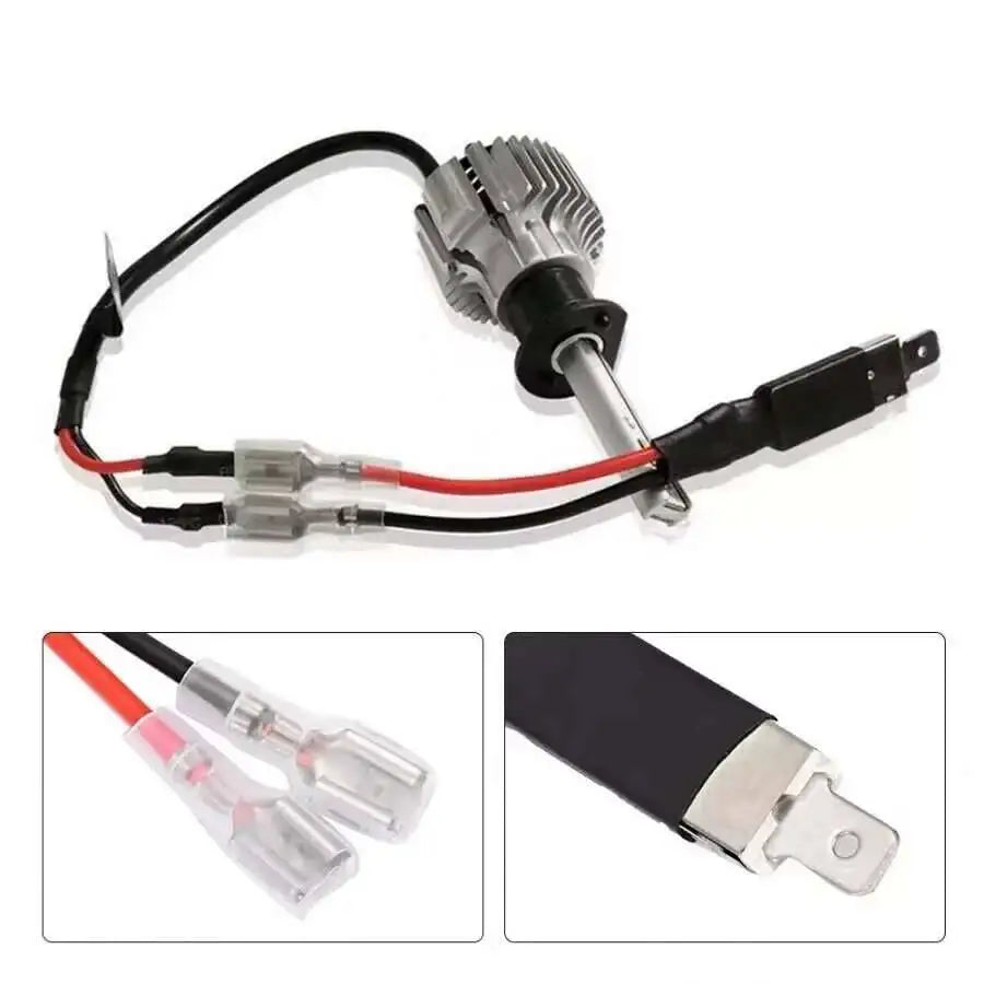 10X LED H1 Replacement Single Converter Wiring Connector Cab
