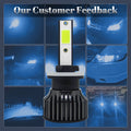 2Pcs H4 H7 LED Car Headlight H1 H11 LED 16000LM H8 H9 H3 HB3 9005 HB4 9006 9012 Auto LED Lamp Fog Lighting 6000K Lemon Green F2C