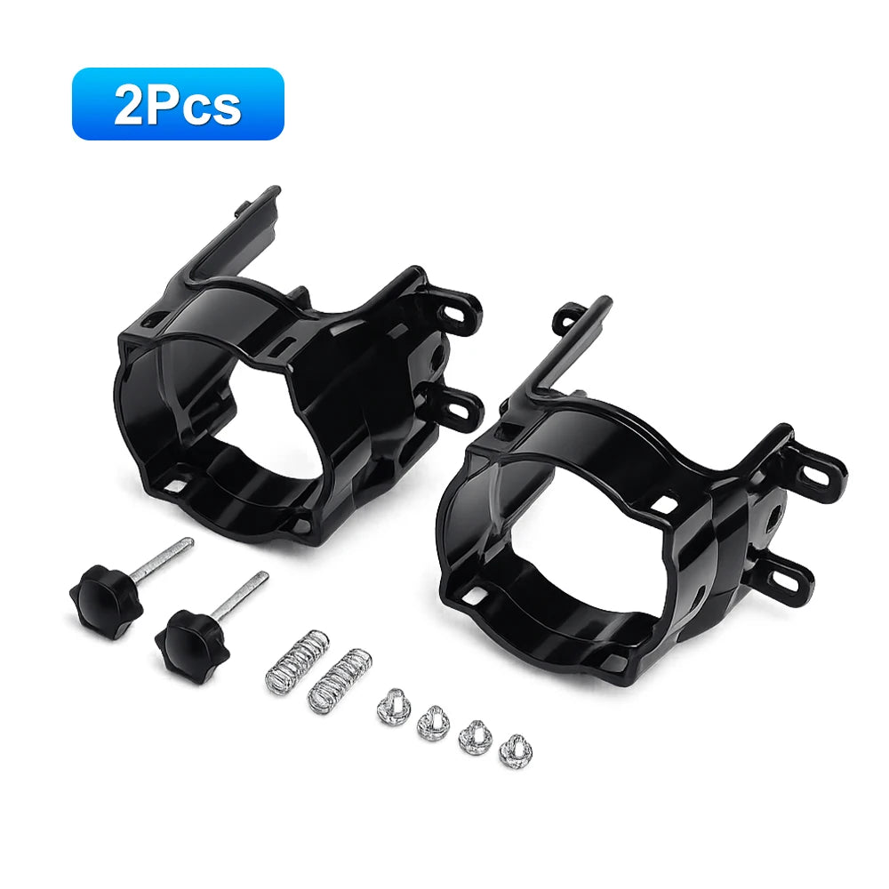 2PCS 3.0 Inch Fog Light Bracket DIY Modified Projector Lens Mount Holder For Nissan Car Front Fog Lamp Retrofit Replacement