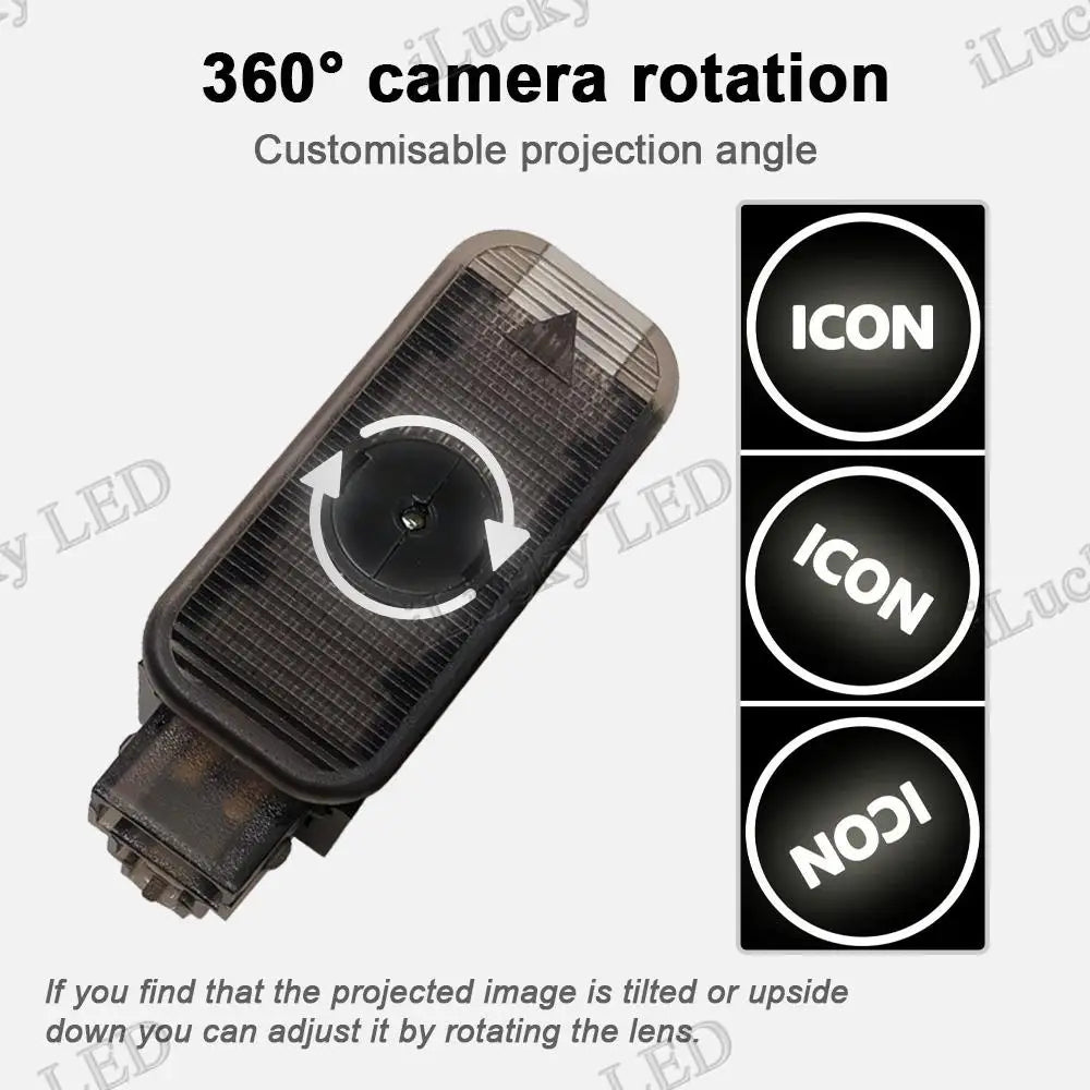 2PCS Car LED high-definition welcome light for Audi A1 A3 A4