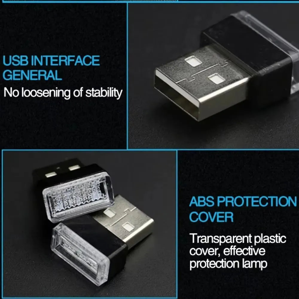 Mini USB LED Car Light - Auto Interior USB Atmosphere Light 