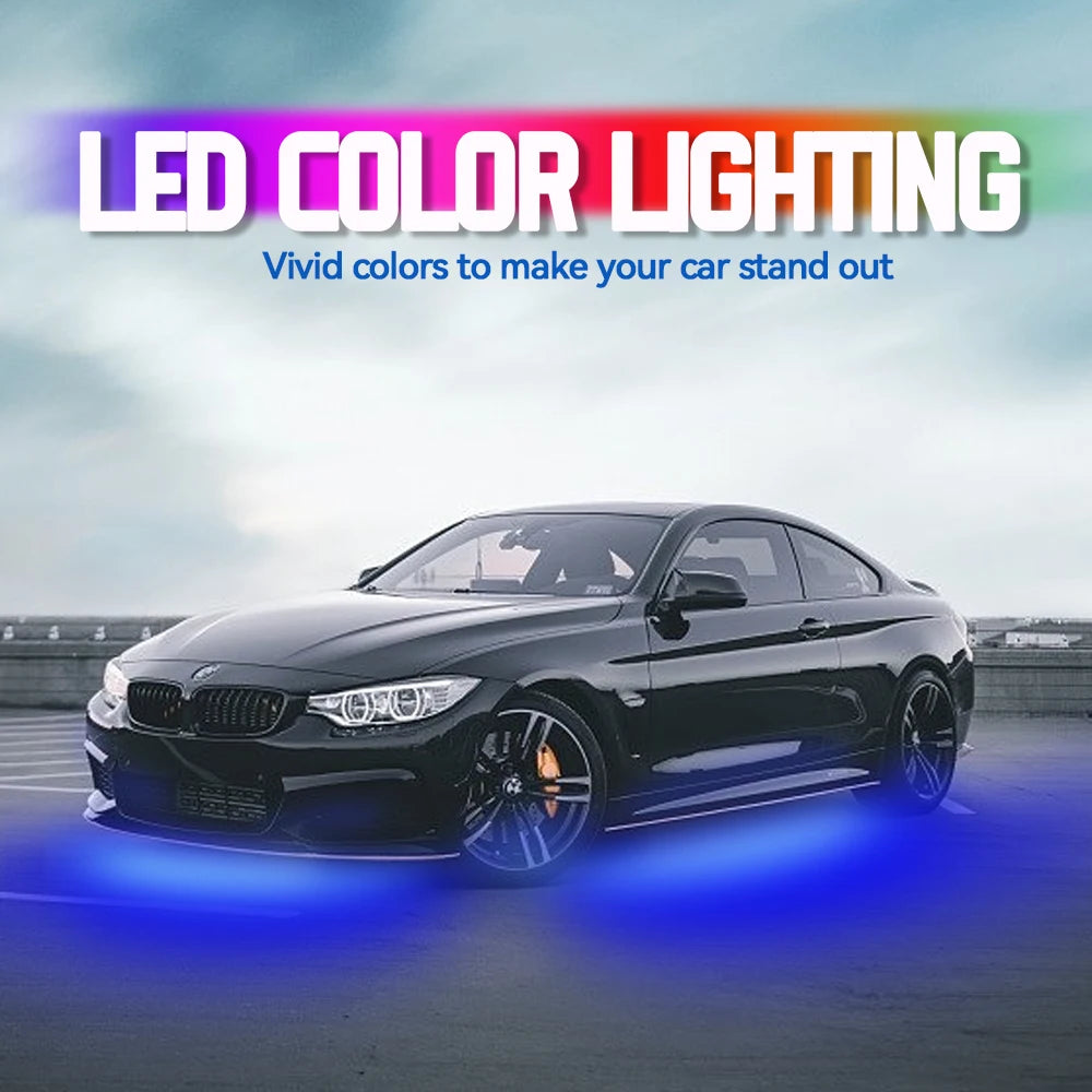 4IN1 LED Strip Car Bottom Underglow Light Flexible LED Under
