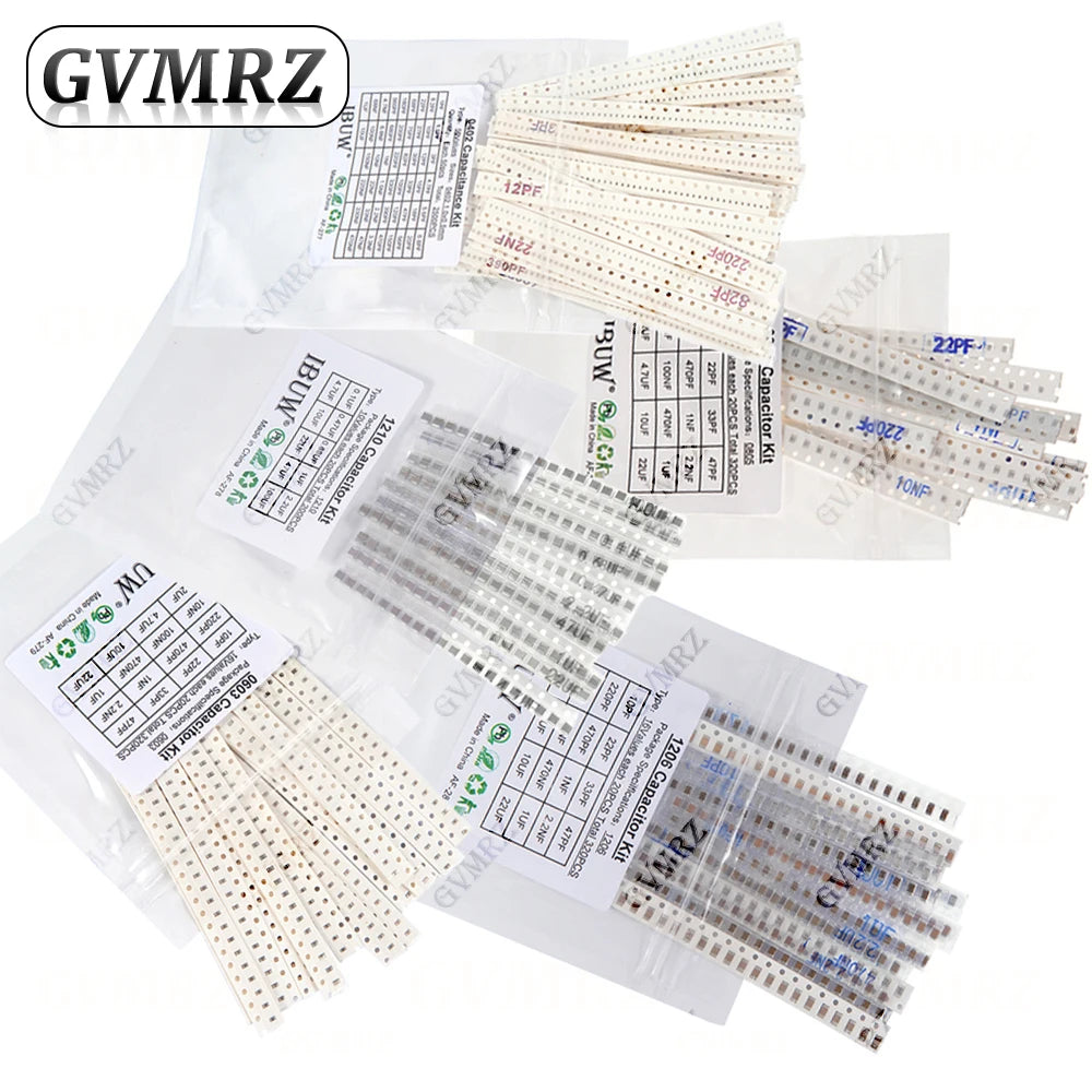 0603 0402 0805 1206 SMD Ceramic Capacitor Assorted Kit 1pF -