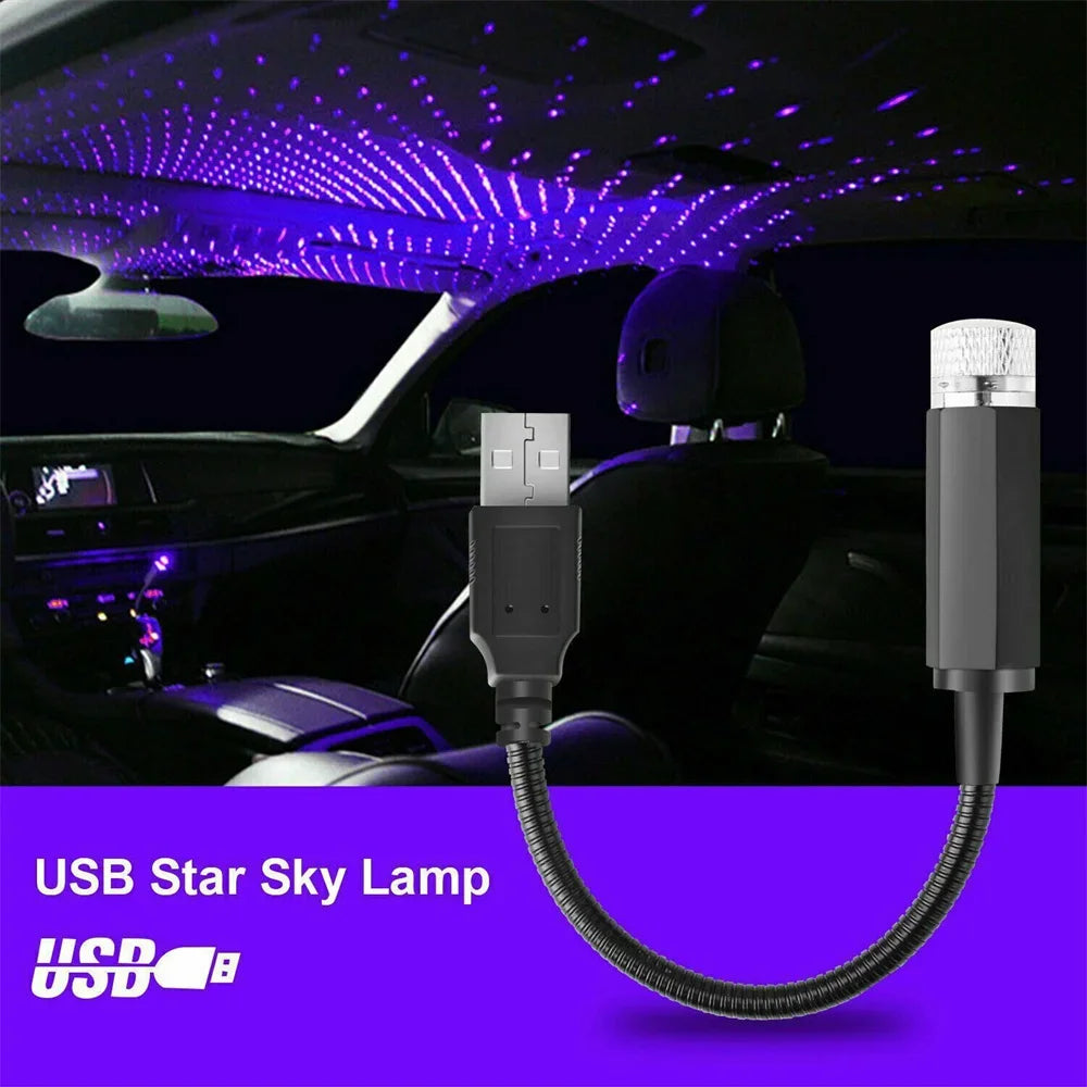 Mini LED Car Roof Star Night Lights Projector Light Interior