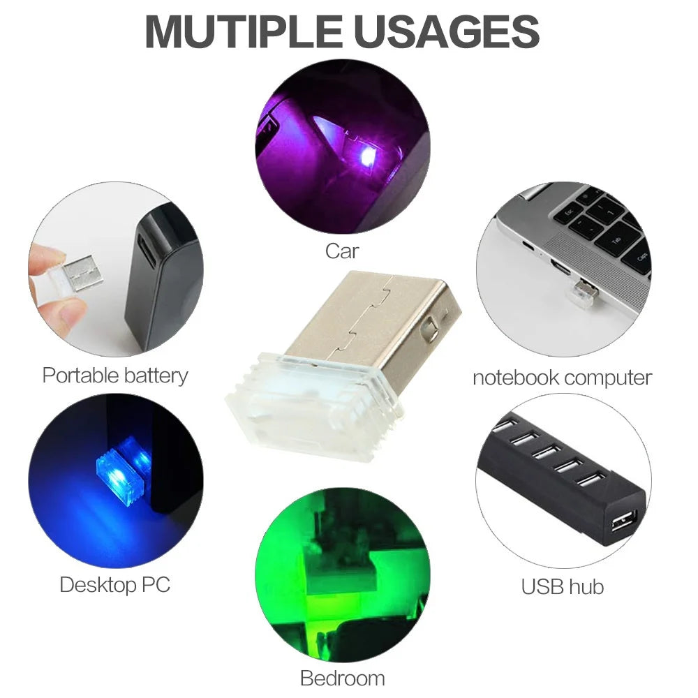 Universal Mini Atmosphere Lights Romantic USB Led Light Plug