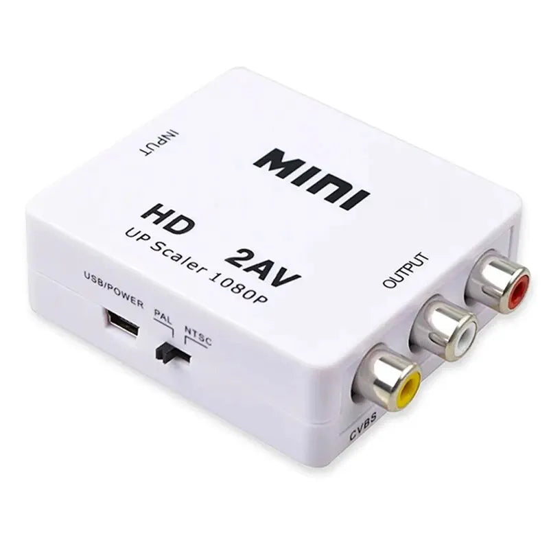 HDMI-compatible To AV RCA Adapter Converter MINI Box RCA AV 