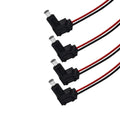 4pcs Car Door LED Handle Light Black Shell Transparent Light Guide Pillar 12V Signal Indicator Light Ambient Lighting Bulb