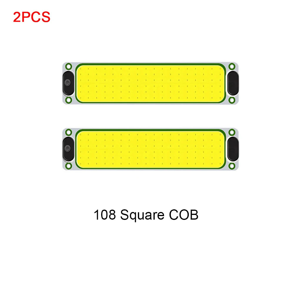 1/2PCS LED Car Interior Light 12V 24V Highlight COB Cabin Car Reading Night Strip Light with On Off Switch For Lorry Truck RV