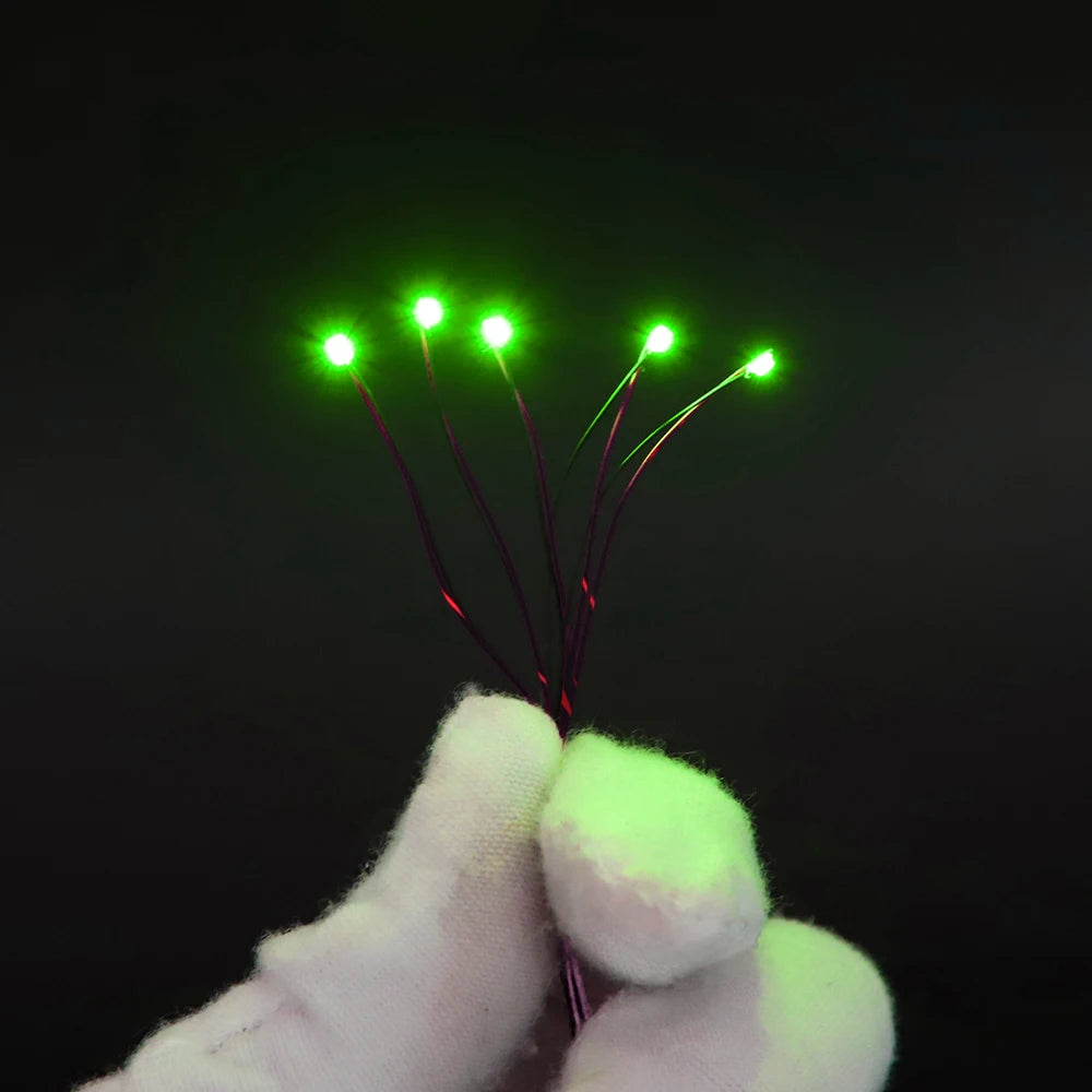 10pcs/Set Micro LED Lamp Chips 3V Pre-Soldered 0402 0603 080