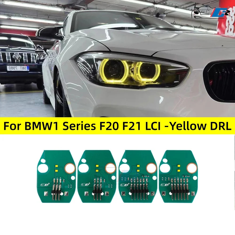Angel Eyes DRL Boards 2016 2017 2018 For BMW 1 series F20 F21 LCI LED Headlight Daytime Running Light