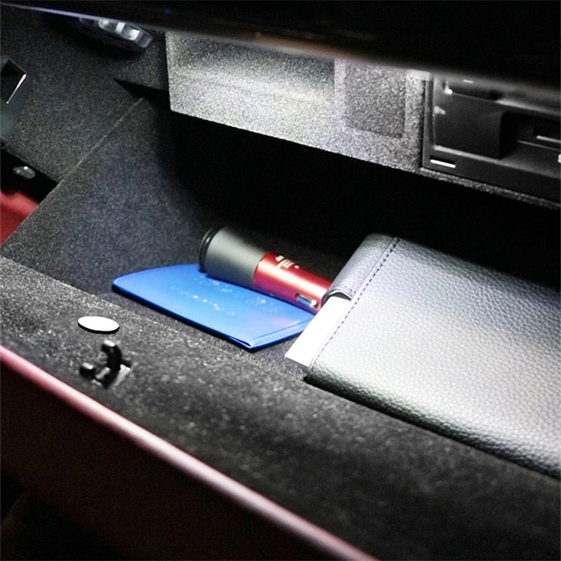 1 2 4pcs Led Car Door Light Car Interior USB Rechargeable Wi