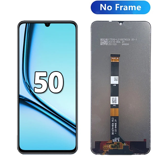 New Display For Realme Note 50 RMX3834 LCD Display Touch Screen Assembly For Realme Note 60 RMX3933 LCD Display Replacement Part