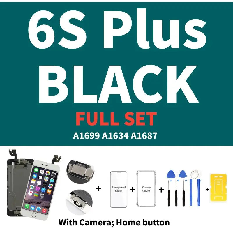 AAA Display for iPhone 5 5S 5SE 6 6S 7 8 Plus LCD Display Full Set Assembly Touch Screen Digitizer Replacement Pantalla+Camera