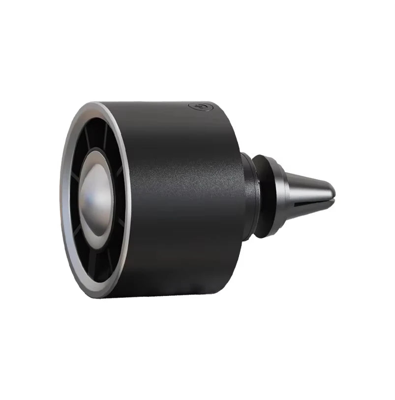 Car Air Vent Fan Portable Mini Cooling Fan Adjustable Wind Speed Ambient Light Universal USB Car Accessories
