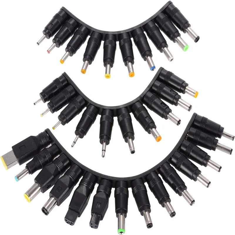 34PCS Universal 5.5mmx2.1mm DC AC Power Adapter Tips Connect