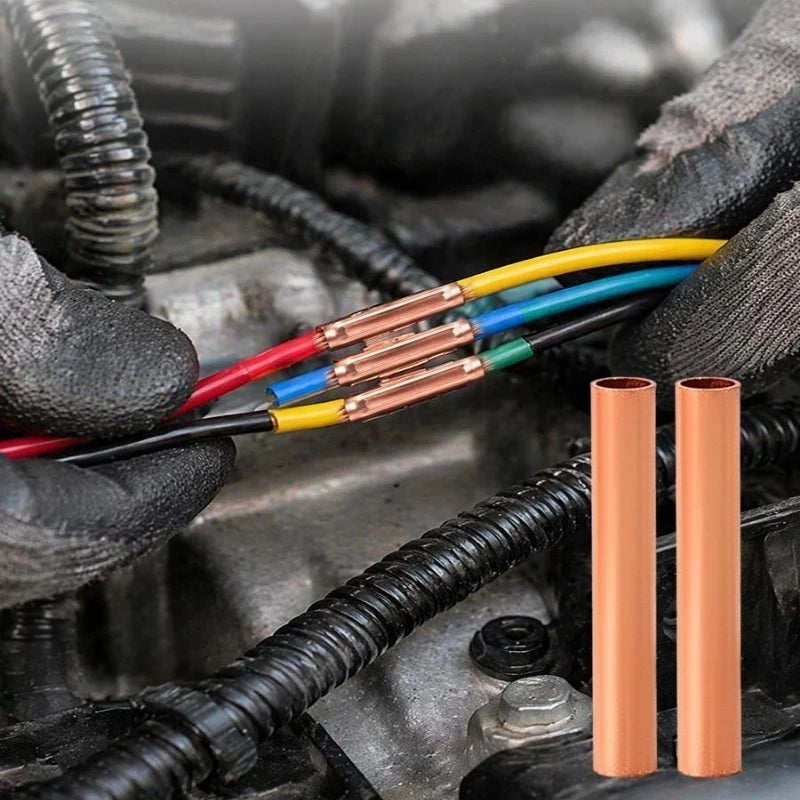 500/100 Pcs Copper Ring Terminals Wire Crimp Connectors Bare