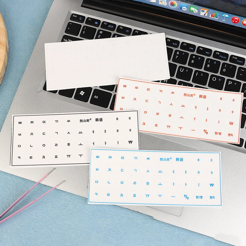 Korean German Transparent Tear Off Keyboard Stickers Univers