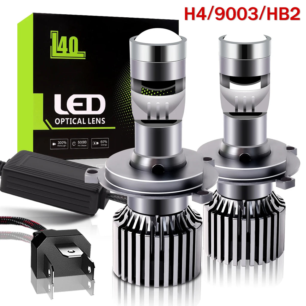 H7 LED Laser Lenses For Cars H10 9005 HB3 9006 HB4 H11 Mini Loupe H4 Laser Headlight Bulb LED Lens Projector 200W 12V Auto Lamps