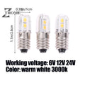 E10 Led Bulb 6V 12V 24V Upgrade Bulbs 4LED Lamp Replacement 