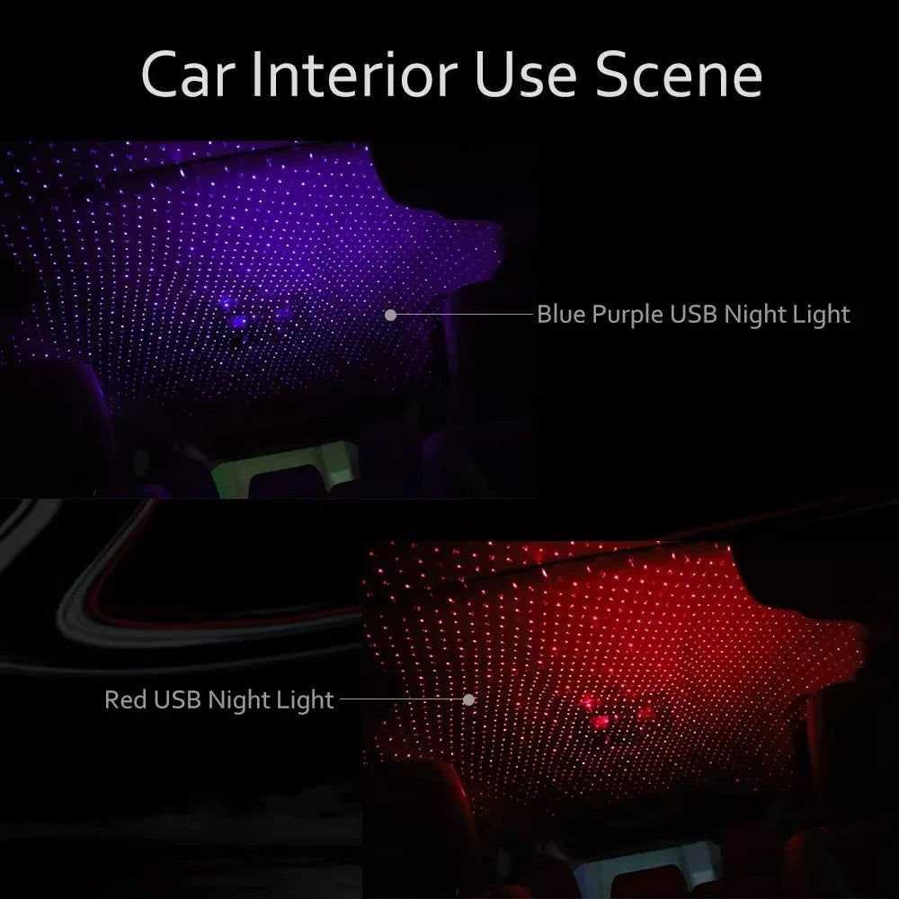 2X Romantic LED Starry Sky Night Light 5V USB Powered Galaxy