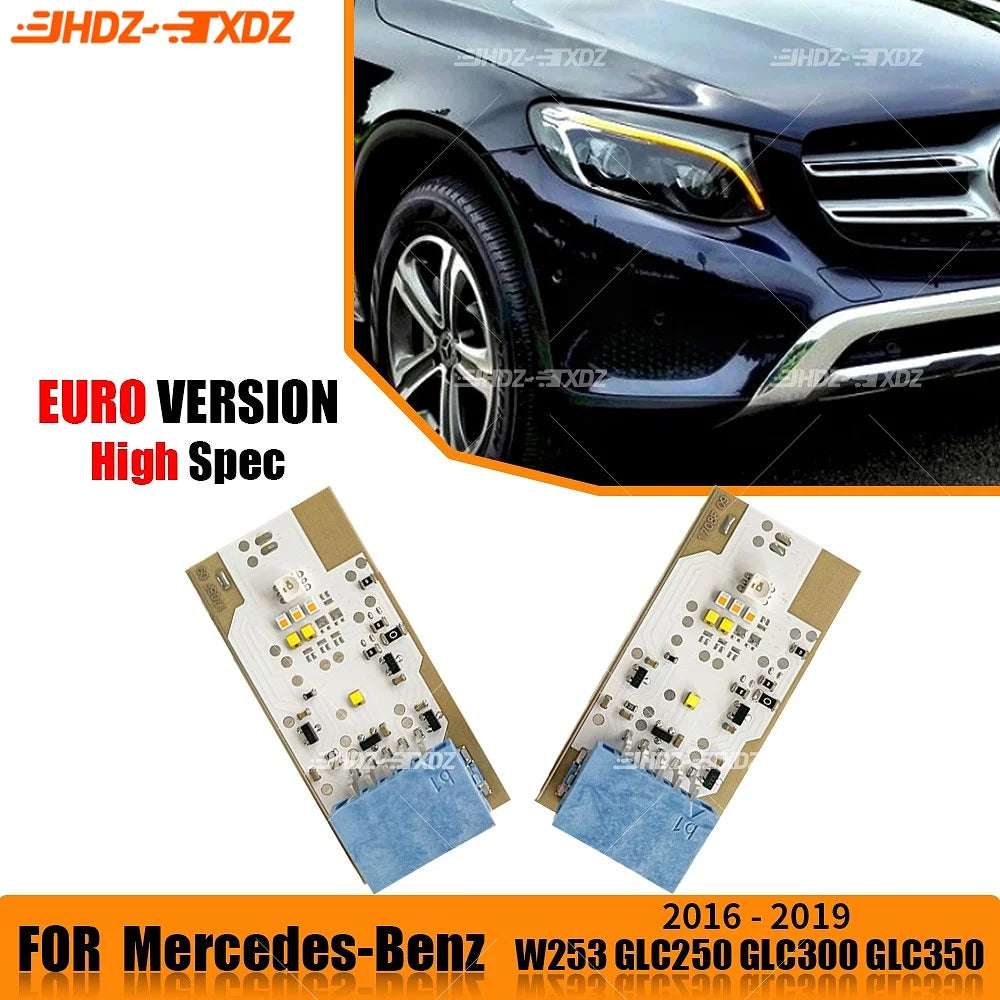 DRL LED Boards Lightsource Headlight Daytime Running Light Modules For Mercedes-Benz GLC W253 GLC250 GLC300