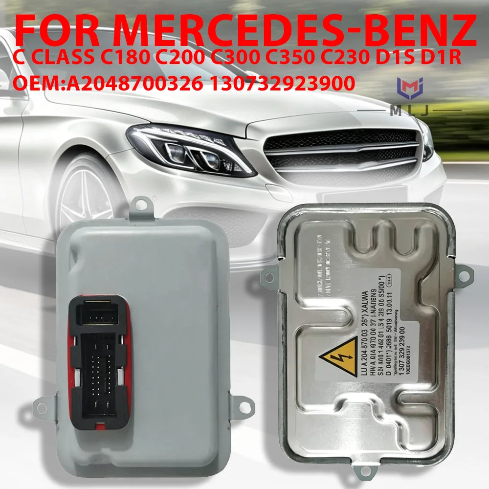 HID Ballast Control Module D1S D1R For Mercedes-Benz C Class W204 C180 C200 C300 Angel Eye DRL for