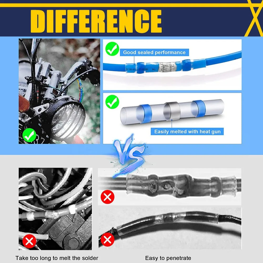 50-1200PCS Waterproof Solder Seal Wire Connectors Heat Shrin