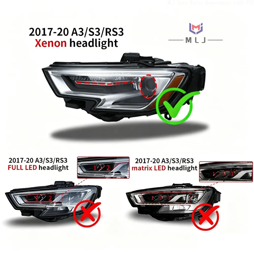 DRL Daytime Running Light Source Board Module Chips For Audi A3 8V S3 2018-2019 Xenon Headlamp for Audi S3 A3