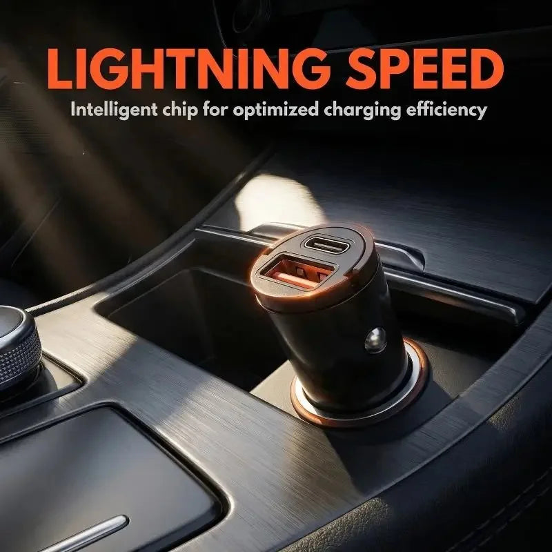 2026 New Dual Port USB C Car Charger Max 100W Fast Charging 