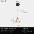 Single Head New Modern Simple Italian Light Luxury High Sense Bar Small Pendant Lamp Bedroom Bedside Atmosphere Lamp