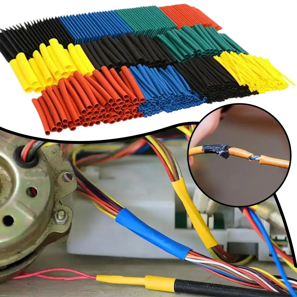 164Pcs/Set Heat Shrink Tube Kit Thermo Retractable Shrinkabl