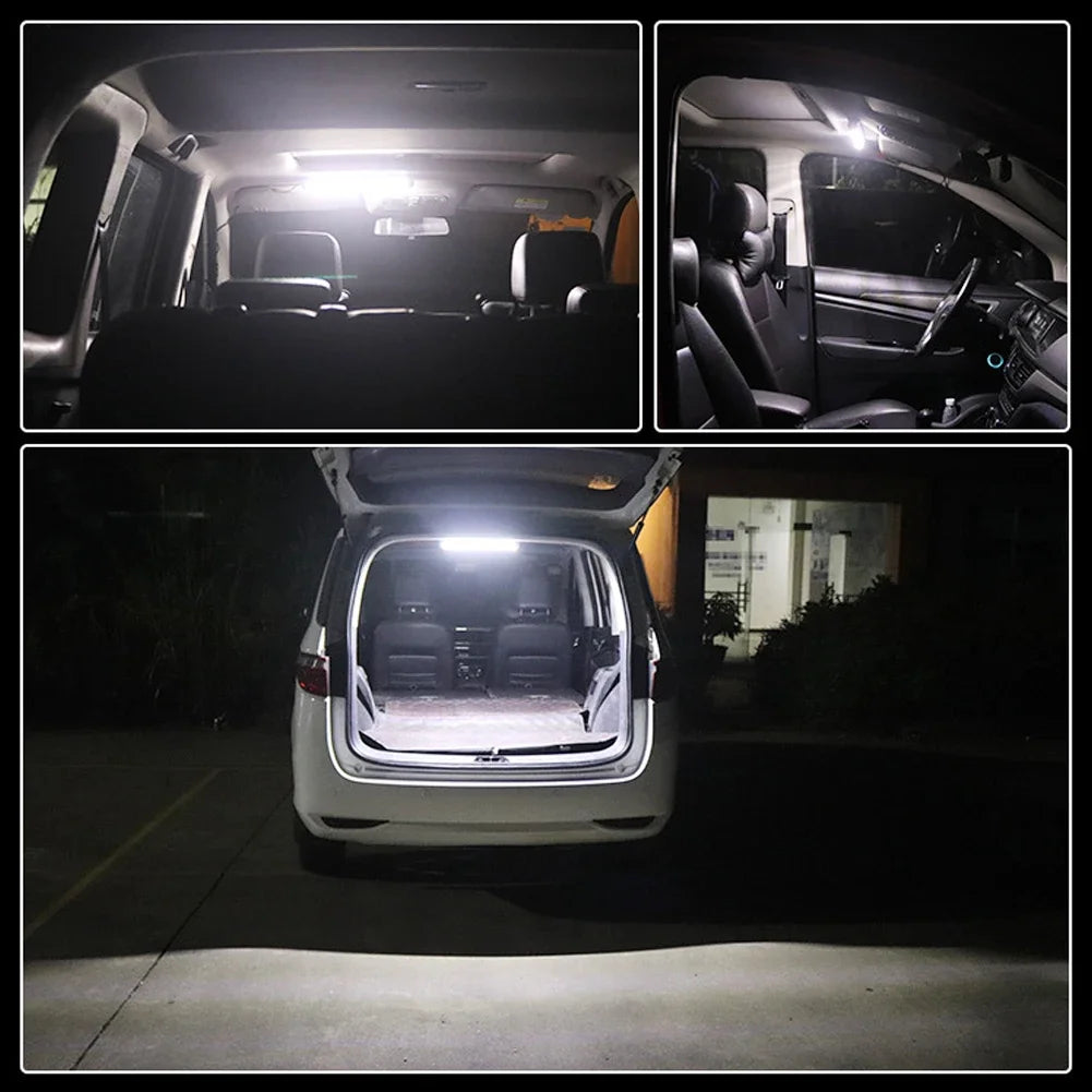 1/2pcs 50CM 36 LED Car Interior Light Bar Bright White Light