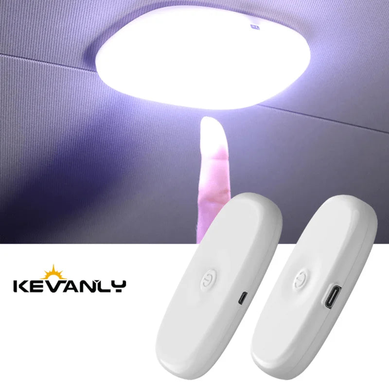 1pc Car Touch Light Wall Reading Lamp 10 LED Magnet Base Car