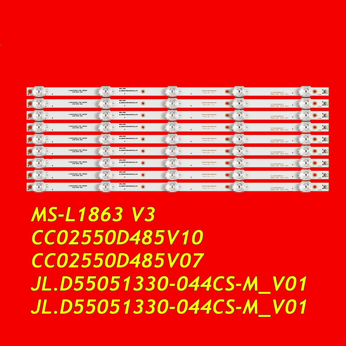 LED TV Backlight Strip For U55W K55 QT55I90IDLEDNC TI5511DLEDDS CC02550D485V10 55E20 5X9 5S1P MS-L1863