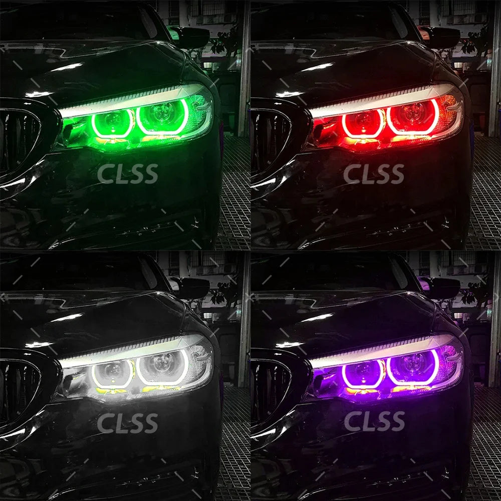 DRL Board Angel Eye Non-RGB For BMW 5 Series G30 G31 F90 M5 G38 2017-2020 LED Headlight Daytime Running Light