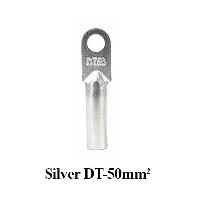 Wire Crimp Connector Car Auto Copper Terminal Block DT-10/16/25/35/50 Battery Cable Crimp Terminals Soldered Copper Crimp Lugs