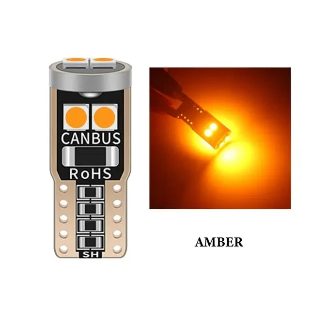 2/6/10Pcs T10 W5W 6SMD 3030 Super Bright LED Canbus No Error Car Interior Reading Dome Lights Auto Parking Lamp Wedg