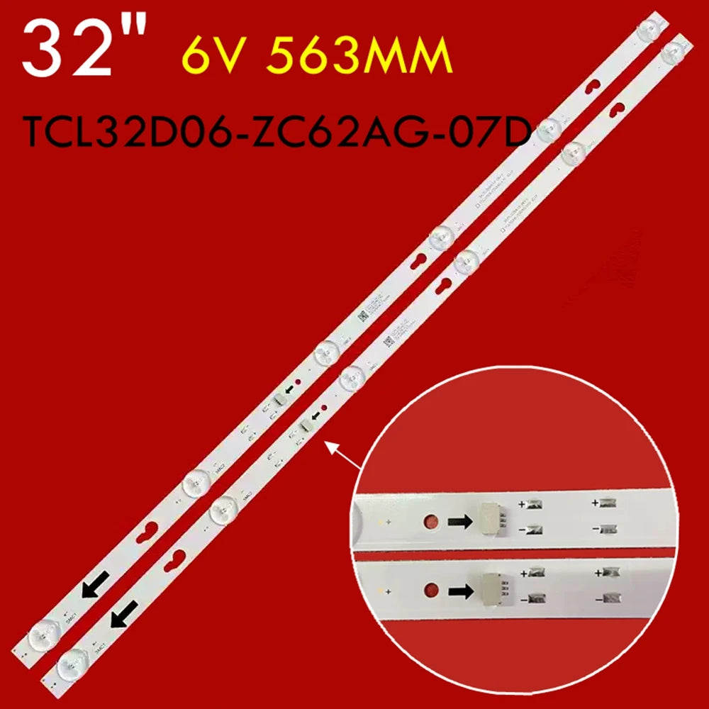LED Backlight Strip for 10pcs LED Backlight For L32M7-EA L32R8-A 303TC320061D TCL32D06-ZC62AG-07D