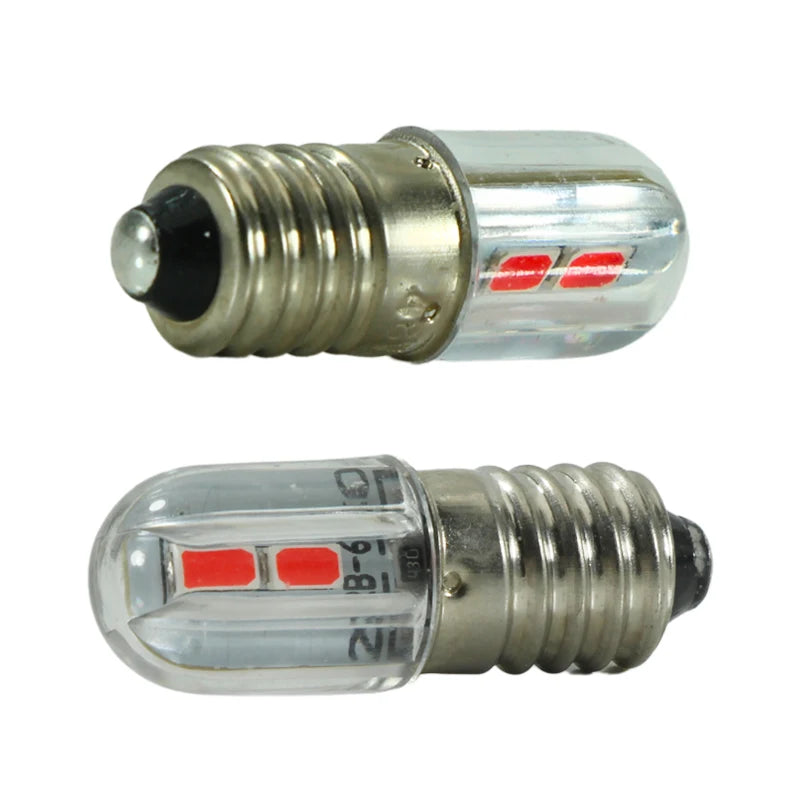 4pcs Lampen E10 Led Interior Bulb 6v 12v 24v 220v Mini Color
