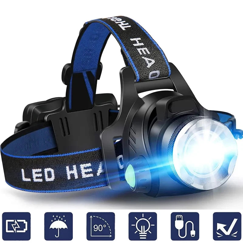 Powerful LED Induction Headlamp Use18650 Rechargeable batter