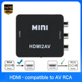 1080P Mini HDMI compatible to AV RCA CVBS L/R Composite Vide