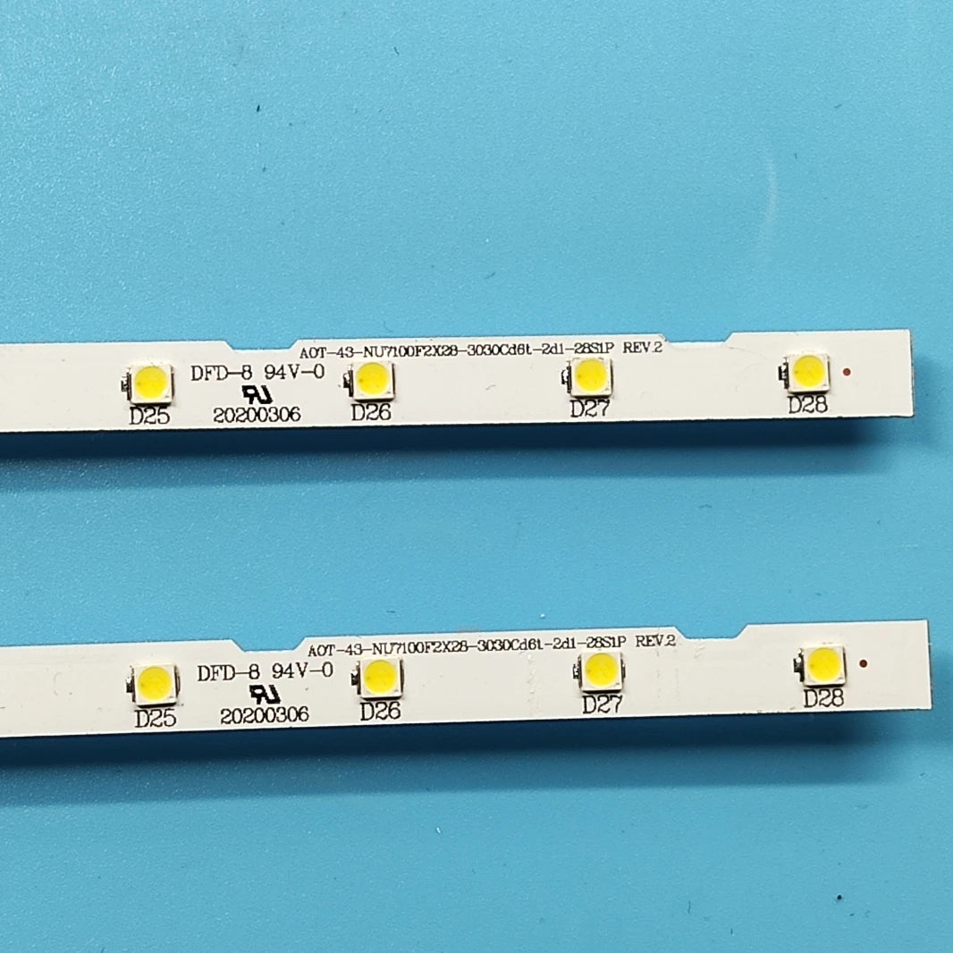 LED Backlight Strip for 43"TV UE43NU7170U UE43NU7400 UE43NU7100U AOT_43_NU7100F_2X28_3030C BN44-00947A