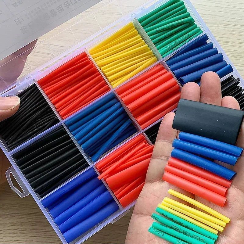 164PCS 2 1 Cable Shrink Tube Kit Heat Assorted Pack Thermore
