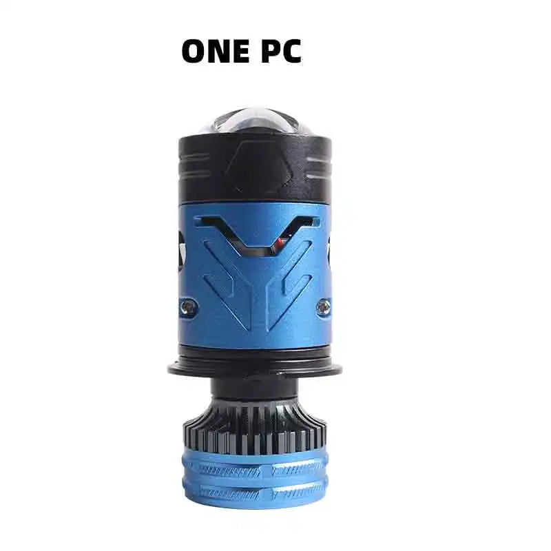 SANVI 2PCS Hyperboloid Mini H4 Bi LED Projector Lens Auto Headlight Turbo Lamps Plug and Play 40000LM 140W Motorcycle Light