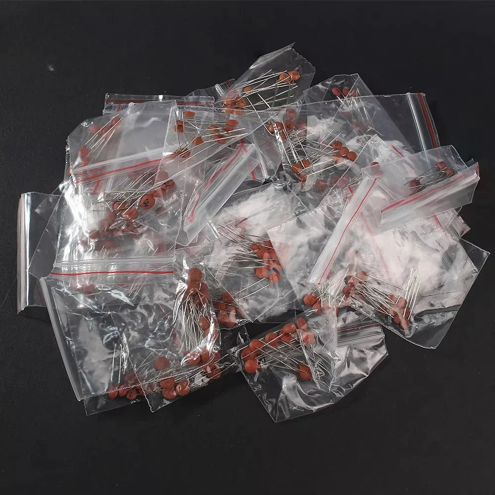 300/960pcs Ceramic Capacitors Kit 2pF-0.1uF Electronic Compo