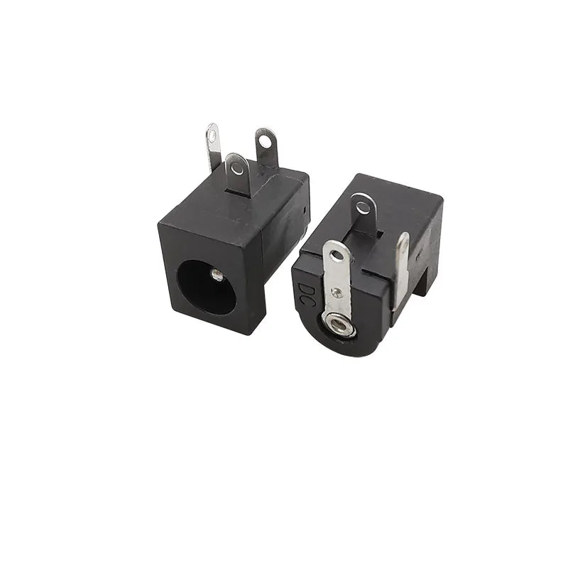 10Pcs DC-005 Black 5.5x2.1mm DC Power Jack Socket DC Female 