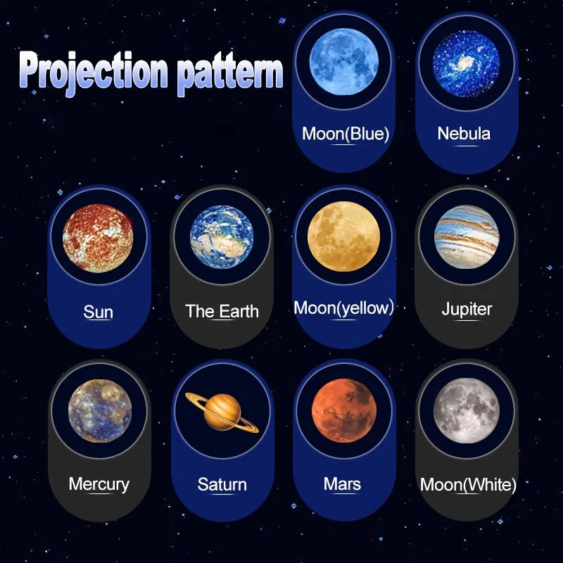 USB Projector Light Halloween Moon Lamp Christmas Holiday Ni
