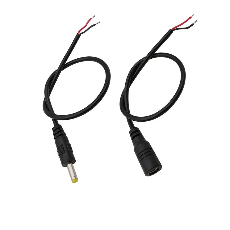 4.0x1.7mm DC Male Female Jack Wire Connector 4.0mm x 1.7mm DC Power Plug Socket Extension Cable for CCTV Camera LED Strip Light